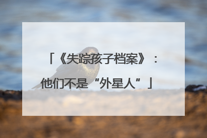 《失踪孩子档案》：他们不是“外星人”