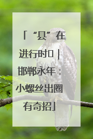 “县”在进行时⑬｜邯郸永年：小螺丝出圈有奇招