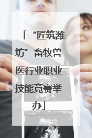 “匠筑潍坊”畜牧兽医行业职业技能竞赛举办