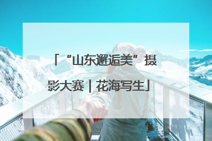 “山东邂逅美”摄影大赛｜花海写生