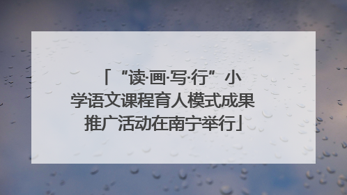 “读·画·写·行”小学语文课程育人模式成果推广活动在南宁举行