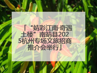“靖彩江南·奇遇土楼”南靖县2025杭州专场文旅招商推介会举行