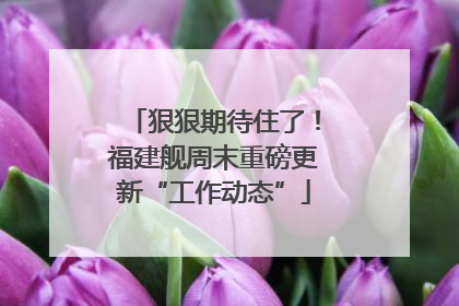 狠狠期待住了！福建舰周末重磅更新“工作动态”