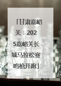 甘肃嘉峪关：2025嘉峪关长城马拉松赛鸣枪开跑
