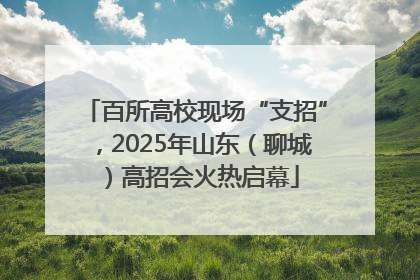 百所高校现场“支招”，2025年山东（聊城）高招会火热启幕