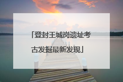 登封王城岗遗址考古发掘最新发现