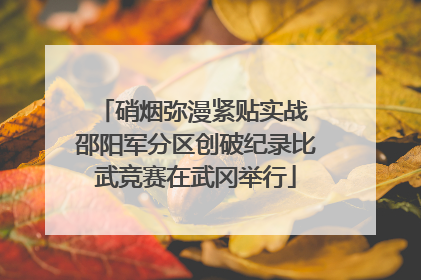 硝烟弥漫紧贴实战 邵阳军分区创破纪录比武竞赛在武冈举行