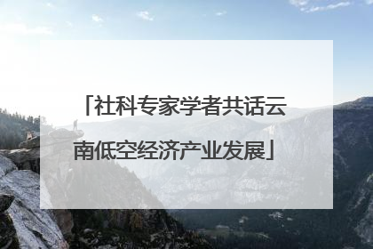 社科专家学者共话云南低空经济产业发展