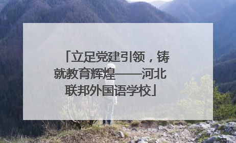 立足党建引领，铸就教育辉煌——河北联邦外国语学校