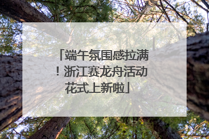 端午氛围感拉满！浙江赛龙舟活动花式上新啦