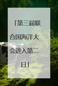 第三届联合国海洋大会进入第二日