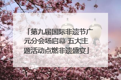 第九届国际非遗节广元分会场启幕 五大主题活动点燃非遗盛宴
