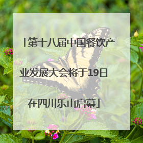 第十八届中国餐饮产业发展大会将于19日在四川乐山启幕