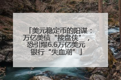 美元稳定币的阳谋：万亿美债“接盘侠”，恐引爆6.6万亿美元银行“失血潮”