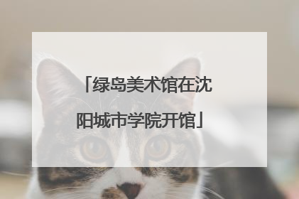 绿岛美术馆在沈阳城市学院开馆