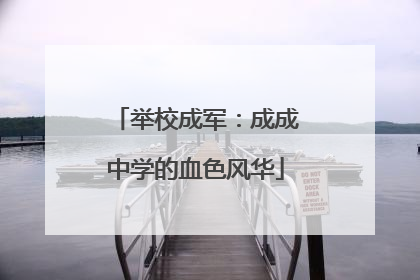 举校成军：成成中学的血色风华