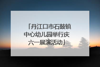丹江口市石鼓镇中心幼儿园举行庆六一展演活动