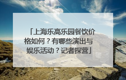 上海乐高乐园餐饮价格如何？有哪些演出与娱乐活动？记者探营