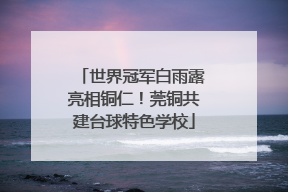 世界冠军白雨露亮相铜仁！莞铜共建台球特色学校