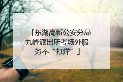 东湖高新公安分局九峰派出所考场外服务不“打烊”