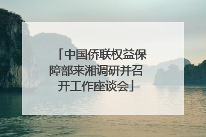 中国侨联权益保障部来湘调研并召开工作座谈会