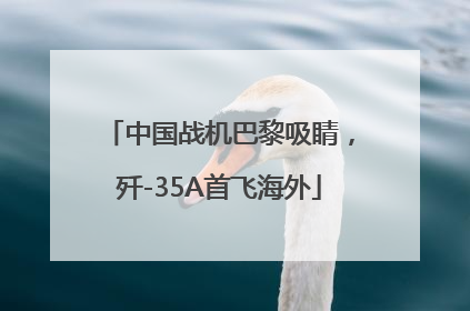 中国战机巴黎吸睛，歼-35A首飞海外