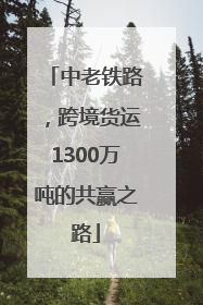 中老铁路，跨境货运1300万吨的共赢之路