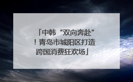中韩“双向奔赴”！青岛市城阳区打造跨国消费狂欢场