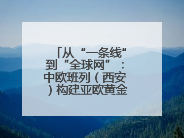从“一条线”到“全球网”：中欧班列（西安）构建亚欧黄金物流大通道