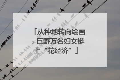 从种地转向绘画，巨野万名妇女链上“花经济”