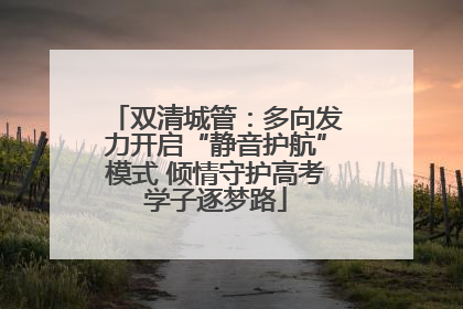 双清城管：多向发力开启“静音护航”模式 倾情守护高考学子逐梦路