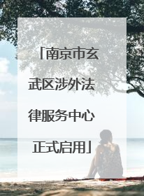 南京市玄武区涉外法律服务中心正式启用