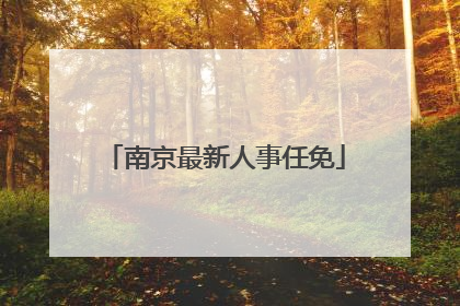 南京最新人事任免