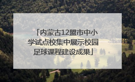内蒙古12盟市中小学试点校集中展示校园足球课程建设成果