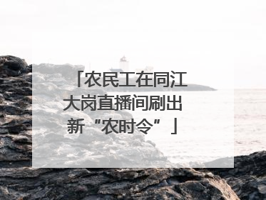 农民工在同江大岗直播间刷出新“农时令”
