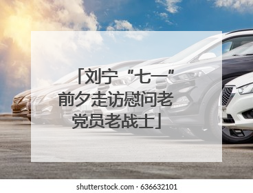 刘宁“七一”前夕走访慰问老党员老战士