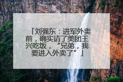 刘强东：进军外卖前，确实请了美团王兴吃饭，“兄弟，我要进入外卖了”