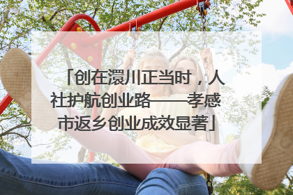创在澴川正当时，人社护航创业路——孝感市返乡创业成效显著