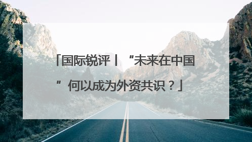 国际锐评丨“未来在中国”何以成为外资共识？