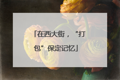 在西大街，“打包”保定记忆