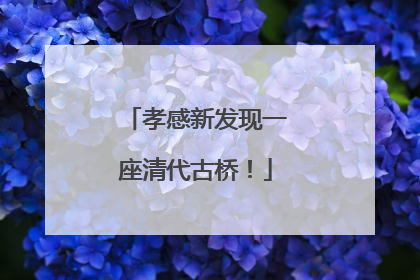 孝感新发现一座清代古桥！