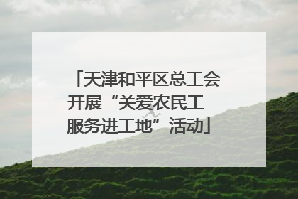 天津和平区总工会开展“关爱农民工 服务进工地”活动