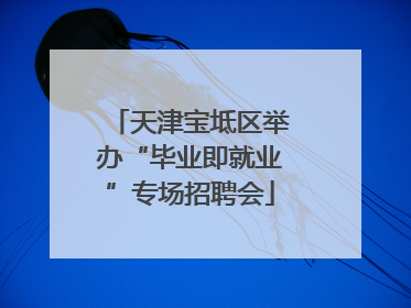 天津宝坻区举办“毕业即就业”专场招聘会