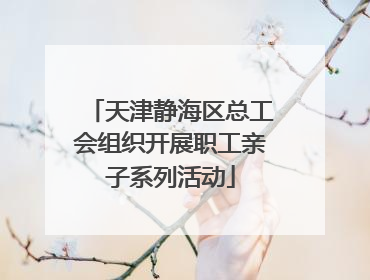 天津静海区总工会组织开展职工亲子系列活动