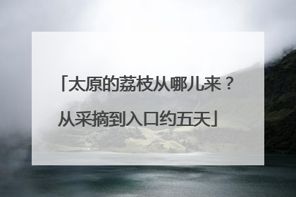 太原的荔枝从哪儿来？从采摘到入口约五天