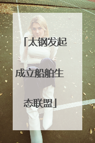 太钢发起成立船舶生态联盟