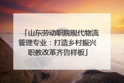 山东劳动职院现代物流管理专业：打造乡村振兴职教改革齐鲁样板