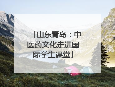 山东青岛：中医药文化走进国际学生课堂