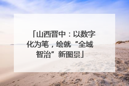 山西晋中：以数字化为笔，绘就“全域智治”新图景