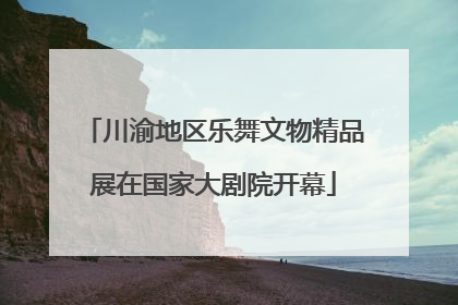 川渝地区乐舞文物精品展在国家大剧院开幕